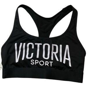 Victoria's Secret Victoria Sport Black Racerback Sports Bra Small